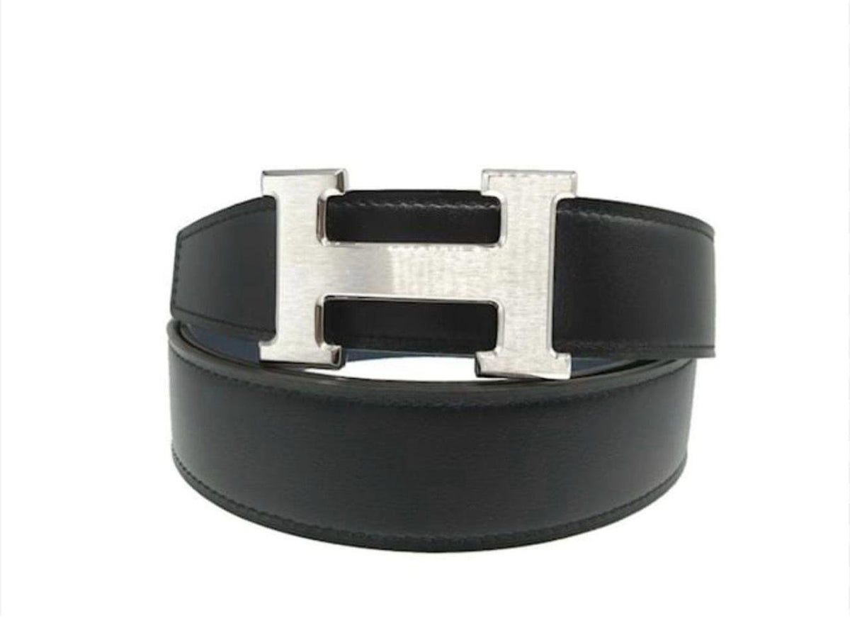Hermes silver H belt