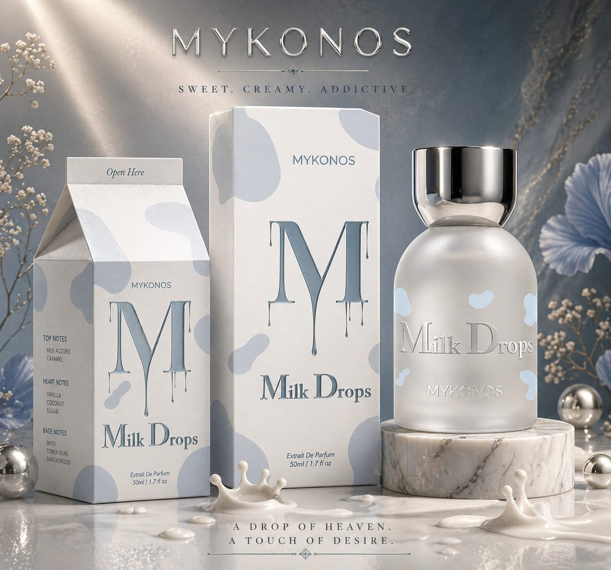 Mykonos Milk Drops Eau De Parfum, 50ml