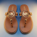 Micheal Kors tan open toe sandals size 6