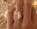 Elegant Silver 925 horse eye shaped ring. Size 7