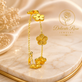 Stainless steel golden vancleve bracelet