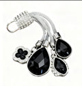 Shimmering keychain with pendant set.