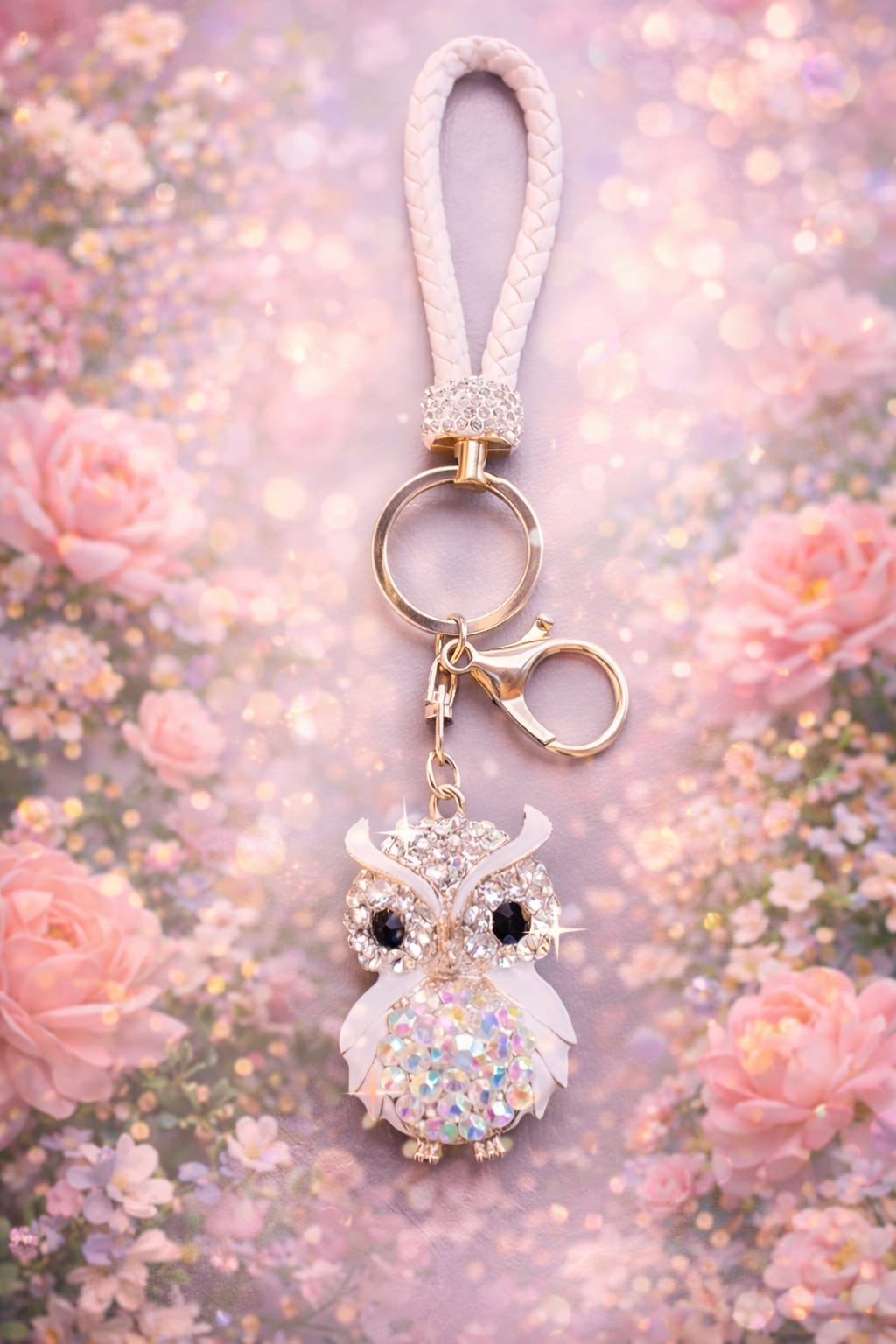 White Owl keychain