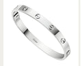 Cartier plain silver bracelet - 20