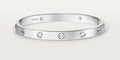 Cartiere silver bracelet with stone