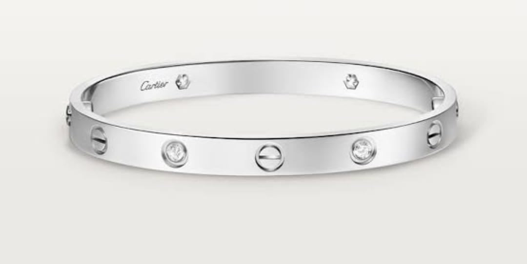 Cartiere silver bracelet with stone