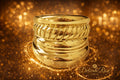 Stainless steel 18k plated/ non fading titanium ring size 10