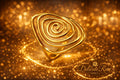 Stainless steel gold ring one size