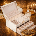 Luxury classic jewelry box white.