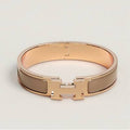 Hermes Click H Bracelet Khaki brown