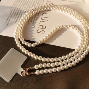 Pearl crossbody phone lanyard