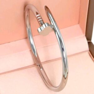 STAINLESS STEEL NAIL BRACELET SILVER