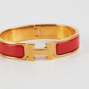 Red and Gold Hermes Bracelet