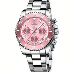 Stainless steel 304 quality silver and pink watch
